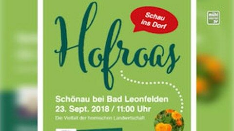 Ankündigung Hofroas Schönau