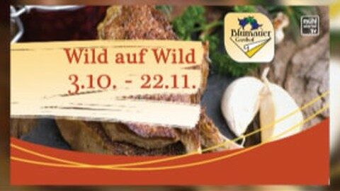 Ankündigung Wildwochen im GH Blumauer in Rainbach/Mkr.