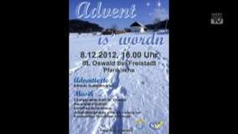 Ankündigung Adventveranstaltung „Advent is worn“ in St. Oswald