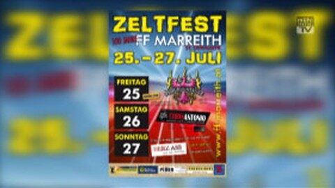 Ankündigung Zeltfest FF Marreith
