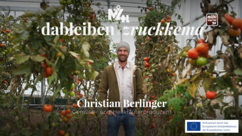 Gemüsebauer Christian Berlinger aus Ulrichsberg in der Serie „Dableibm & Zruckkema“