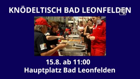 Knödeltisch Bad Leonfelden und „GrenzenLosRadeln“ am 15.8.2022