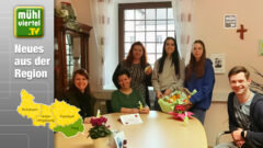 Schülerinnen BBS Baumgartenberg überreichten Dankeschön an Wohnheim WO
