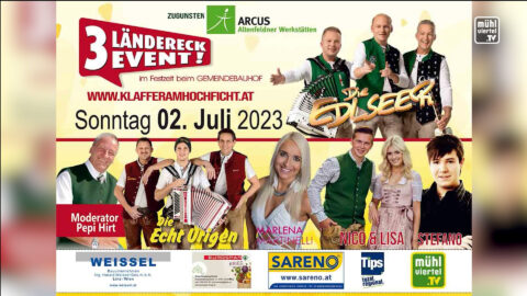 Dreiländereck-Event in Klaffer am 2.7.2023