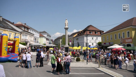 Stadtplatzeröffnung in Pregarten