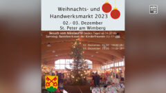 Weihnachts- und Handwerksmarkt in St. Peter am Wimberg