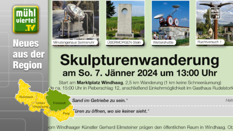 Skulpturenwanderung am 7. Jänner um 13:00 in Windhaag bei Freistadt