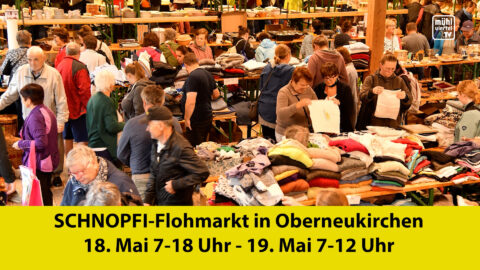 Großer SCHNOPFI-Flohmarkt in Oberneukirchen am 18.+19.5.2024
