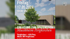 Spatenstich Musikheim Pergkirchen am 17.5.2024 um 18:00
