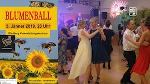 Ankündigung Blumenball in Wartberg ob der Aist