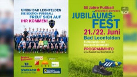 Ankündigung 50 Jahre Fußball Union Bad Leonfelden