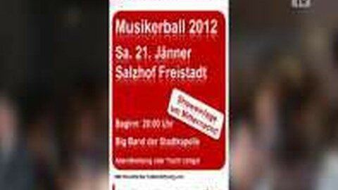Ankündigung Musikerball der Stadtkapelle Freistadt 2012