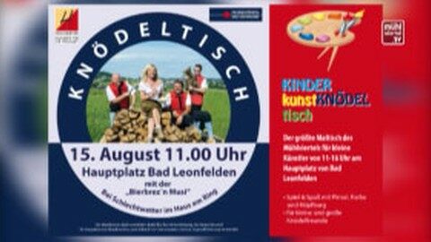 Ankündigung Knödeltisch in Bad Leonfelden 2017