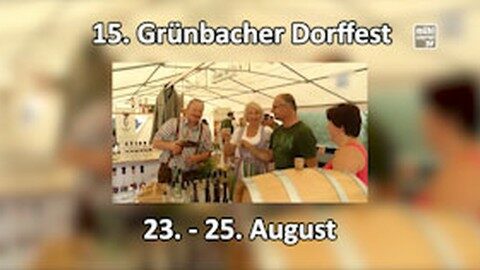 Ankündigung Grünbacher Dorffest