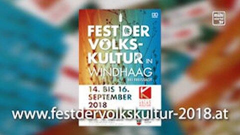 Ankündigung Volkskulturfest in Windhaag bei Freistadt