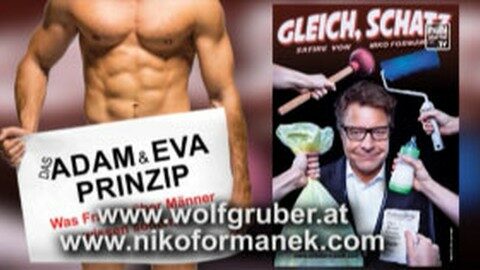 Ankündigung Kabarett Wolf Gruber u. Niko Formanek im Mühlviertel