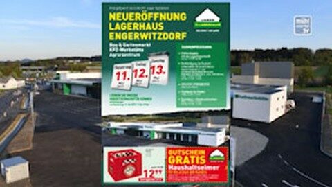 Ankündigung Eröffnung Lagerhaus in Engerwitzdorf